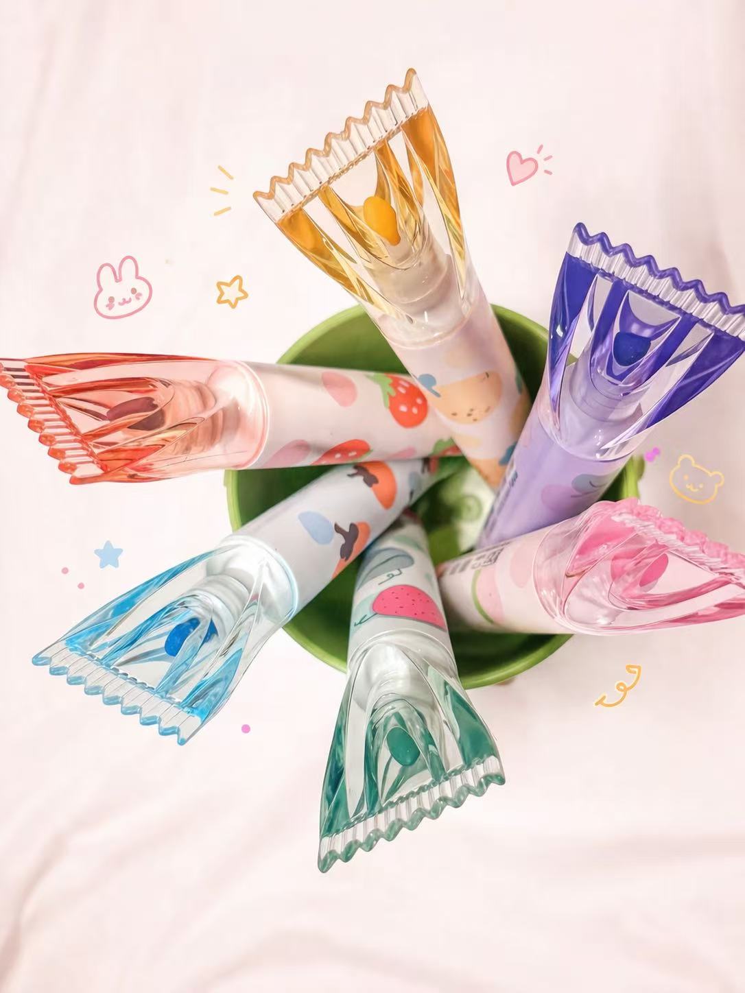 Cute Goodie Bag Set ✨ (6 Scented Pens + Bucket)